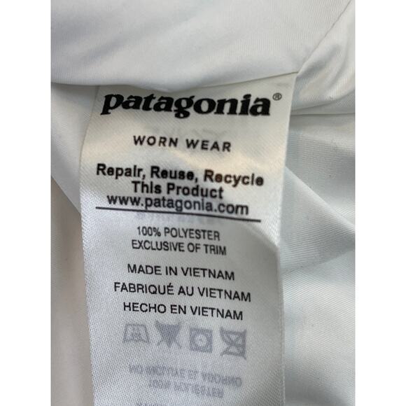 Patagonia Los Gatos Vest Womens Small White Deep-Pile Fleece Pocket Full-Zip - Picture 7 of 9